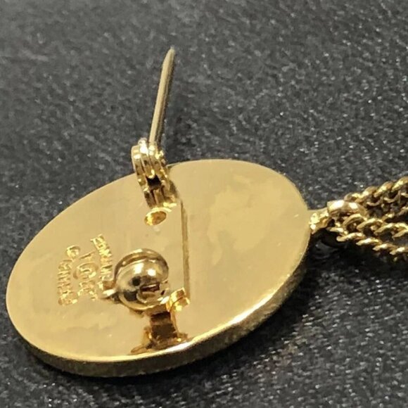 CHANEL CC Logo Quilted Bag Motif Brooch Gold Tone 93A Pin Auth w/Box D-j1151 - Picture 2 of 16